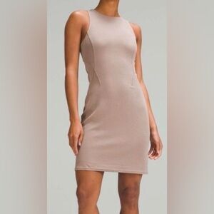 Lululemon Athletica NWT Taupetastic Ribbed Softstreme Slim Fit Tank Dress